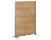 Cloison B-Zen bois cadre gris argent L 122 x H 160 cm