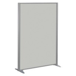 Cloison B-Zen bois cadre gris argent L 122 x H 160 cm