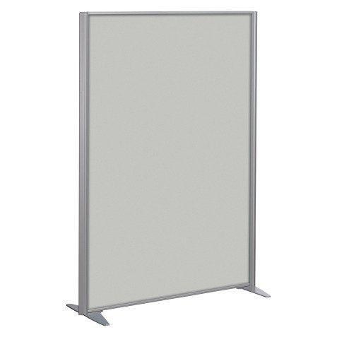 Cloison B-Zen bois cadre gris argent L 122 x H 160 cm