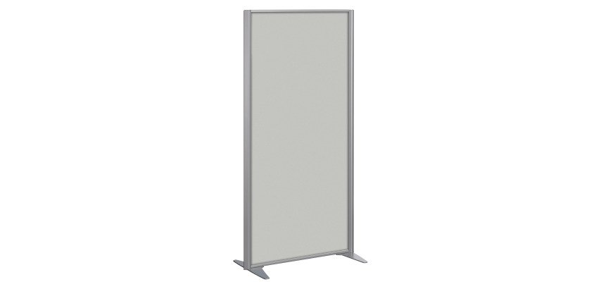 Cloison B-Zen bois cadre gris argent L 81 x H 160 cm