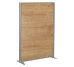 Cloison B-Zen bois cadre gris argent L 122 x H 180 cm