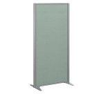 Cloison B-Zen tissu cadre gris argent L 81 x H 160 cm
