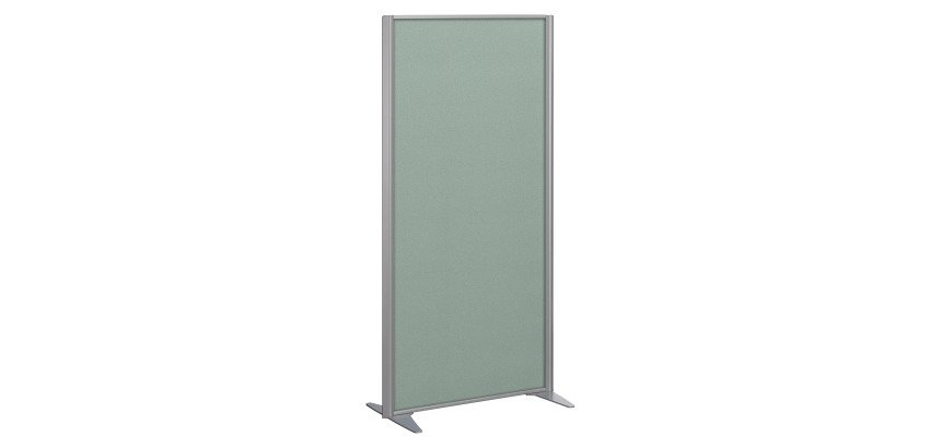 Cloison B-Zen tissu cadre gris argent L 81 x H 160 cm