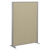 Cloison B-Zen tissu cadre gris argent L 122 x H 160 cm