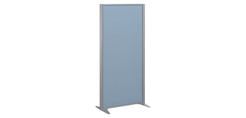 Cloison B-Zen tissu cadre gris argent L 81 x H 180 cm