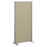 Cloison B-Zen tissu cadre gris argent L 81 x H 160 cm