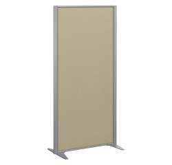Cloisons B-Zen acoustique pleine cadre gris argent L 81 x H 180 cm