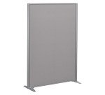 Partition B-Zen acoustic Tonal Fabric - silver gray frame - without base