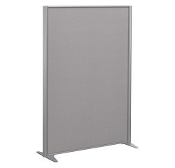 Cloisons B-Zen acoustique pleine cadre gris argent L 122 x H 180 cm