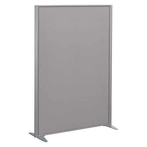 Cloisons B-Zen acoustique pleine cadre gris argent L 122 x H 180 cm