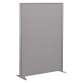 Cloisons B-Zen acoustique pleine cadre gris argent L 122 x H 180 cm