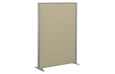 B-Zen soundproof acoustic partitions - Tonal fabric - silver gray frame - without base
