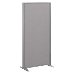Cloisons B-Zen acoustique pleine cadre gris argent L 81 x H 180 cm