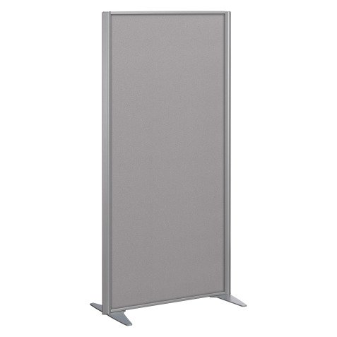 Cloisons B-Zen acoustique pleine cadre gris argent L 81 x H 180 cm