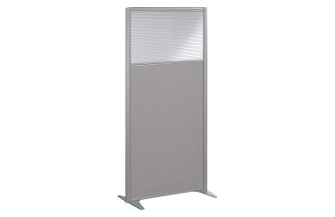 Cloison acoustique B-Zen semi vitrée L 81 cm - sans piètement