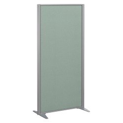 Cloisons B-Zen acoustique pleine cadre gris argent L 81 x H 160 cm