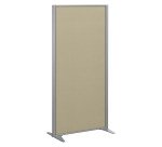 Cloisons B-Zen acoustique pleine cadre gris argent L 81 x H 160 cm