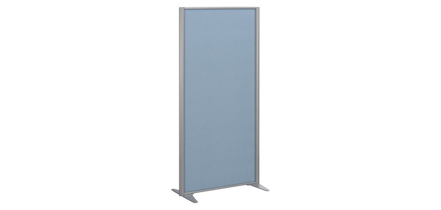 Cloisons B-Zen acoustique pleine cadre gris argent L 81 x H 160 cm