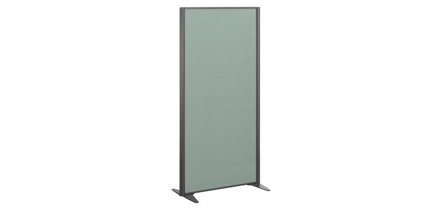 Cloison B-Zen tissu cadre anthracite L 81 x H 180 cm