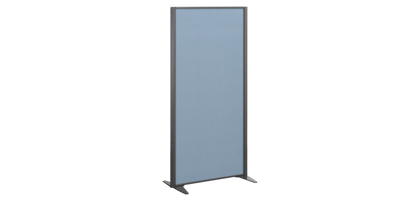 Cloison B-Zen tissu cadre anthracite L 81 x H 180 cm