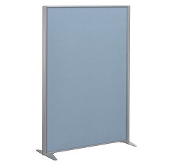 Cloisons B-Zen acoustique pleine cadre gris argent L 122 x H 160 cm