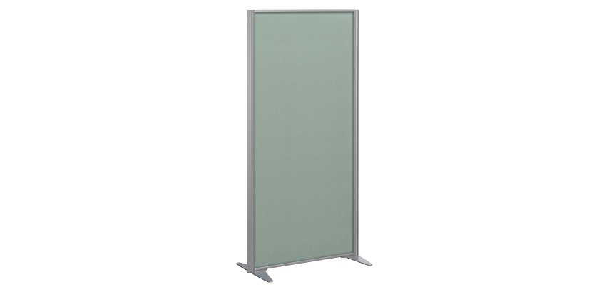 Cloisons B-Zen acoustique pleine cadre gris argent L 81 x H 180 cm