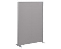 Partition B-Zen acoustic Tonal Fabric - silver gray frame - without base