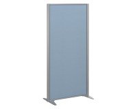 Cloisons B-Zen acoustique pleine cadre gris argent L 81 x H 180 cm