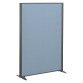 Cloisons B-Zen acoustique pleine cadre anthracite L 122 x H 160 cm
