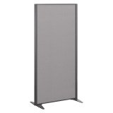 Cloisons B-Zen acoustique pleine cadre anthracite L 81 x H 160 cm