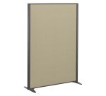 Cloisons B-Zen acoustique pleine cadre anthracite L 122 x H 160 cm