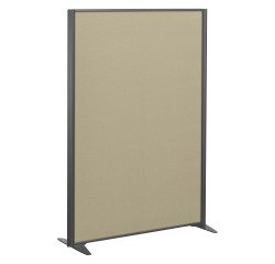 Cloisons B-Zen acoustique pleine cadre anthracite L 122 x H 160 cm