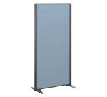 Cloisons B-Zen acoustique pleine cadre anthracite L 81 x H 160 cm