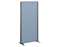 Cloisons B-Zen acoustique pleine cadre anthracite L 81 x H 160 cm
