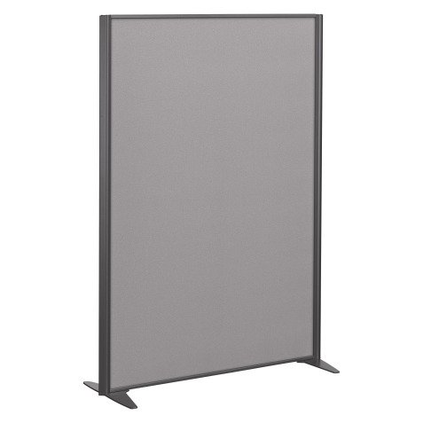 Cloisons B-Zen acoustique pleine cadre gris argile - sans piètement