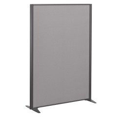 Cloisons B-Zen acoustique pleine cadre anthracite L 122 x H 160 cm