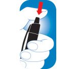 Bolígrafo Paper Mate Flexgrip Ultra cuerpo pastel retráctil punta media 1 mm tinta azul - Blister de 5 azul