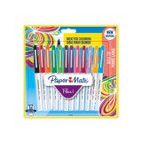 Stylo feutre Paper Mate Flair Bold écriture large - Pochette de 12