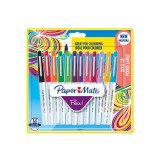 Stift Filzstift Paper Mate Flair Fett breites Schreiben - Packung mit 12