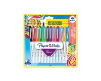 Stylo feutre Papermate Flair Bold écriture large - Blister de 12