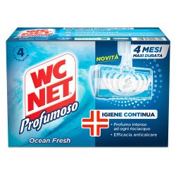 Tavolette per sanitari Wc Net Profumoso Anti batterico 4 unità