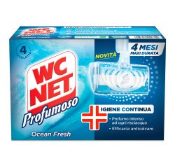 Tavolette per sanitari Wc Net Profumoso Anti batterico 4 unità