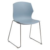 Chair De Frill sled-shaped base