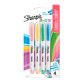 Surligneur Sharpie S-Note couleurs assorties pastel - Blister de 4