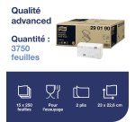 Hand towel interfold Tork H3 Advanced disentanglable - Box of 3750