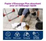 Bobine d'essuyage Tork Advanced Wiper 420 Blanc