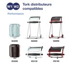 Cleaning paper roll Tork W1/2 Plus white length 225 m