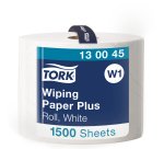 Bobine d'essuyage Tork W1 Plus blanc - longueur 510 m