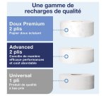 Distributeur papier toilette rouleau Maxi-Jumbo Tork T1 plastique