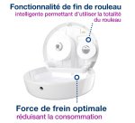 Distributeur papier toilette rouleau Maxi-Jumbo Tork T1 plastique